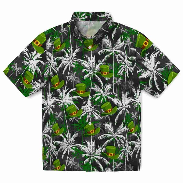 St Patricks Day Palm Pattern Hawaiian Shirt Best selling