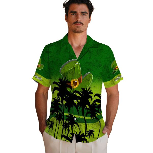 St Patricks Day Sunset Pattern Hawaiian Shirt High quality