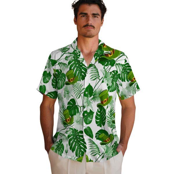 St Patricks Day Tropical Plants Hawaiian Shirt High quality