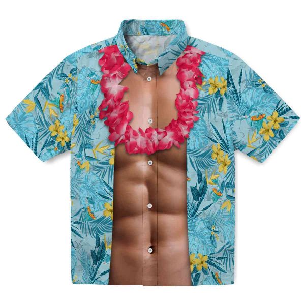 Summer Chest Illusion Hawaiian Shirt Best selling