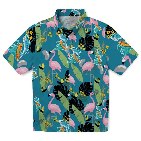 Summer Flamingo Leaves Hawaiian Shirt Best selling