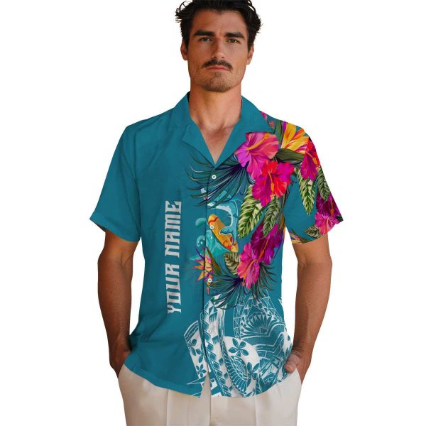 Summer Floral Polynesian Hawaiian Shirt High quality