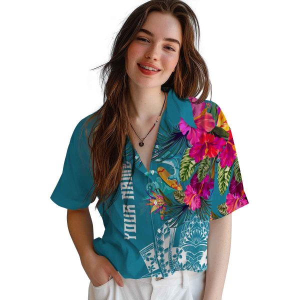 Summer Floral Polynesian Hawaiian Shirt Trendy