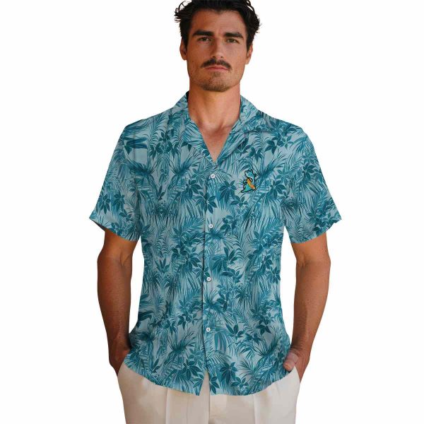 Summer Leafy Pattern Hawaiian Shirt High quality