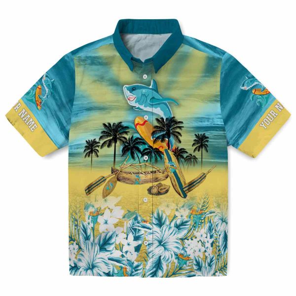 Summer Tropical Canoe Hawaiian Shirt Best selling