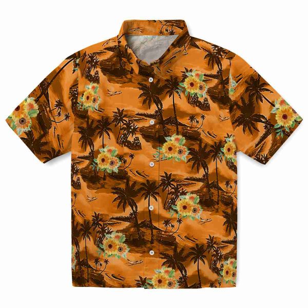 Sunflower Coastal Palms Hawaiian Shirt Best selling