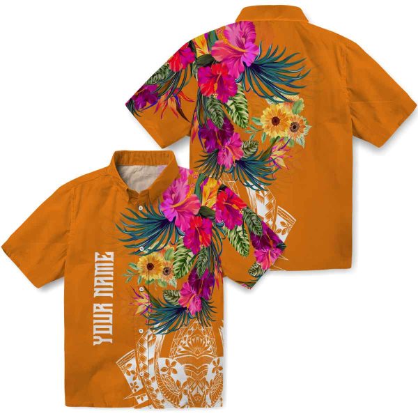 Sunflower Floral Polynesian Hawaiian Shirt Latest Model