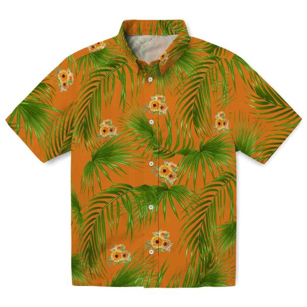 Sunflower Leafy Palms Hawaiian Shirt Best selling