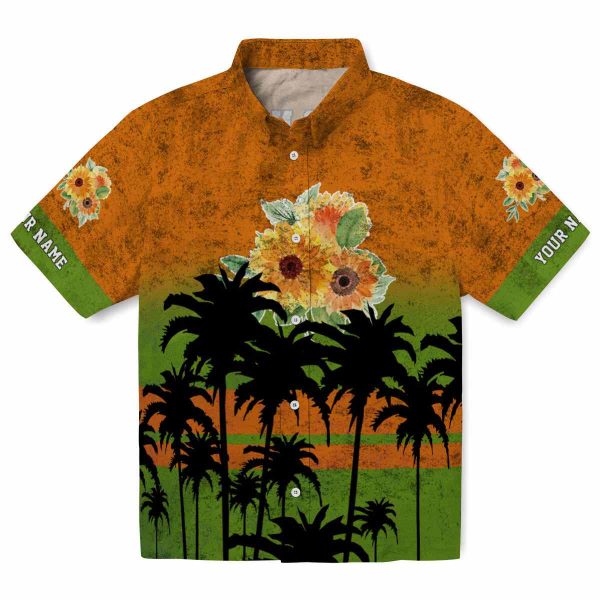 Sunflower Sunset Pattern Hawaiian Shirt Best selling