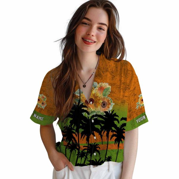 Sunflower Sunset Pattern Hawaiian Shirt Trendy