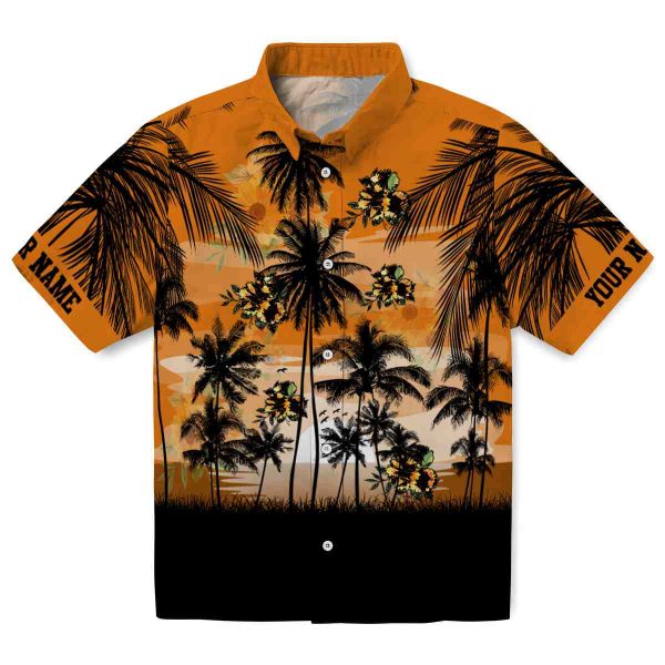 Sunflower Sunset Scene Hawaiian Shirt Best selling