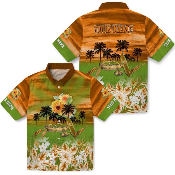 Sunflower Tropical Canoe Hawaiian Shirt Latest Model