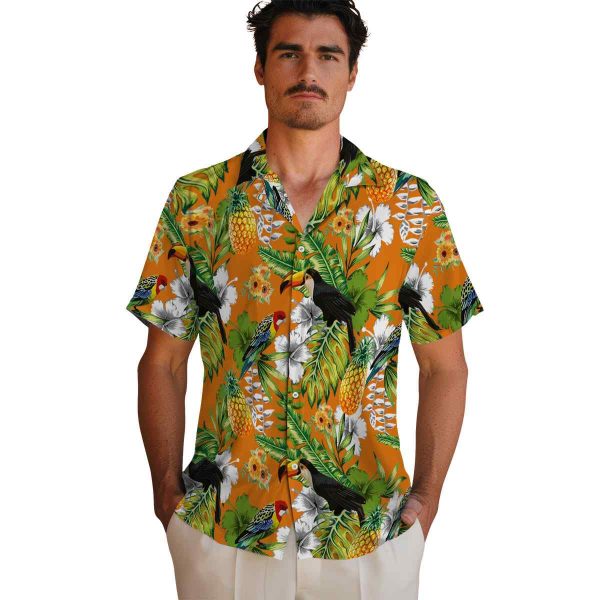 Sunflower Tropical Toucan Hawaiian Shirt High quality