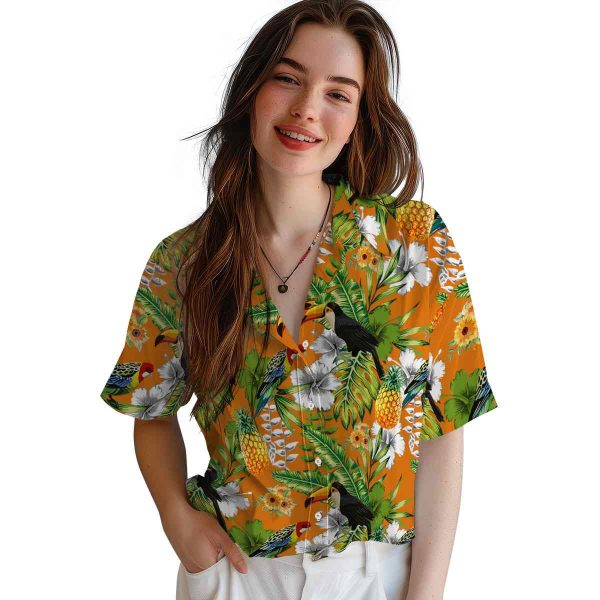 Sunflower Tropical Toucan Hawaiian Shirt Trendy