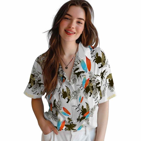 Surf Botanical Theme Hawaiian Shirt Trendy