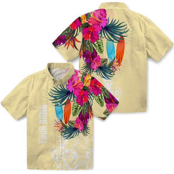 Surf Floral Polynesian Hawaiian Shirt Latest Model