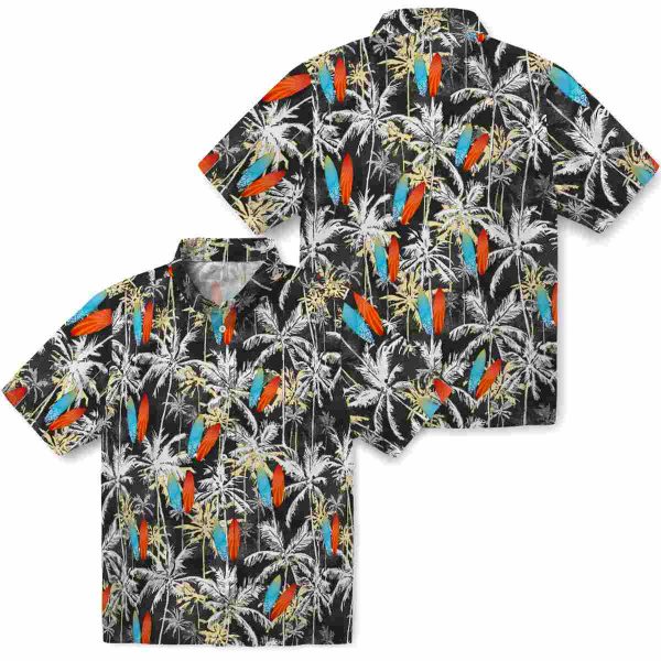 Surf Palm Pattern Hawaiian Shirt Latest Model