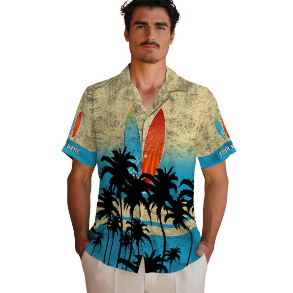 Surf Sunset Pattern Hawaiian Shirt High quality