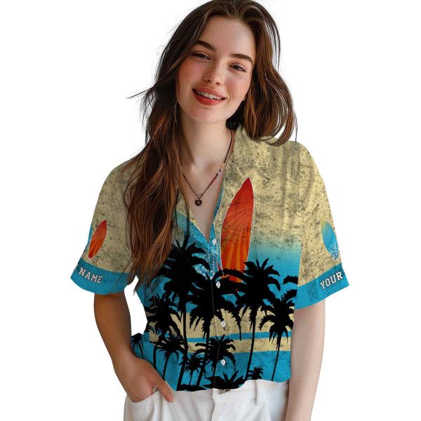 Surf Sunset Pattern Hawaiian Shirt Trendy