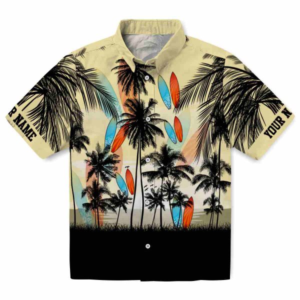 Surf Sunset Scene Hawaiian Shirt Best selling
