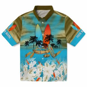 Surf Tropical Canoe Hawaiian Shirt Best selling
