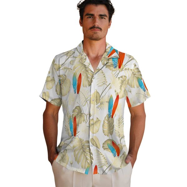 Surf Tropical Plants Hawaiian Shirt High quality