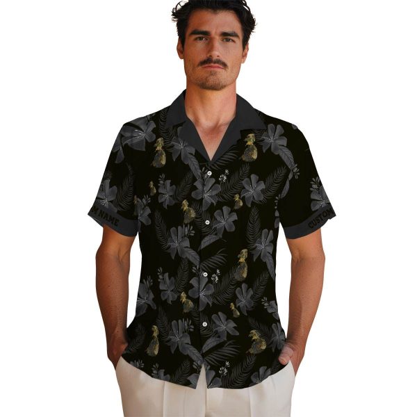 Tactical Botanical Print Hawaiian Shirt High quality