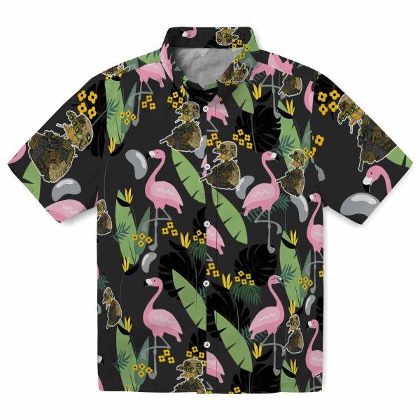 Tactical Flamingo Leaves Hawaiian Shirt Best selling