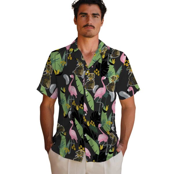 Tactical Flamingo Leaves Hawaiian Shirt High quality