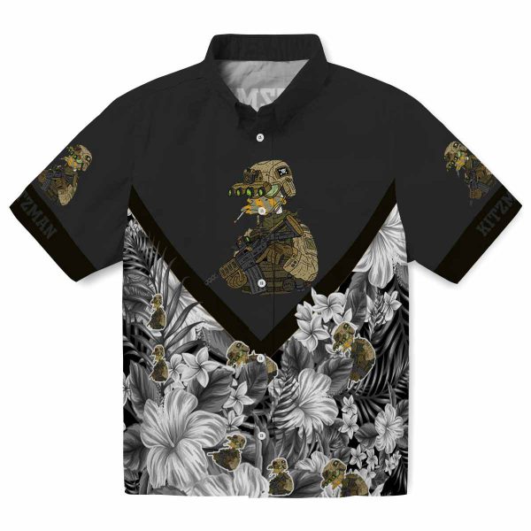 Tactical Floral Chevron Hawaiian Shirt Best selling