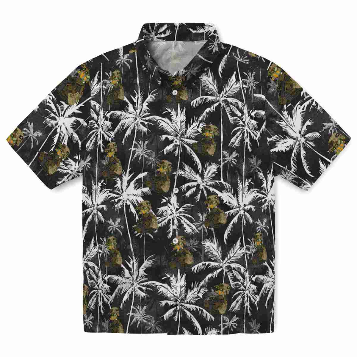 Tactical Palm Pattern Hawaiian Shirt Best selling
