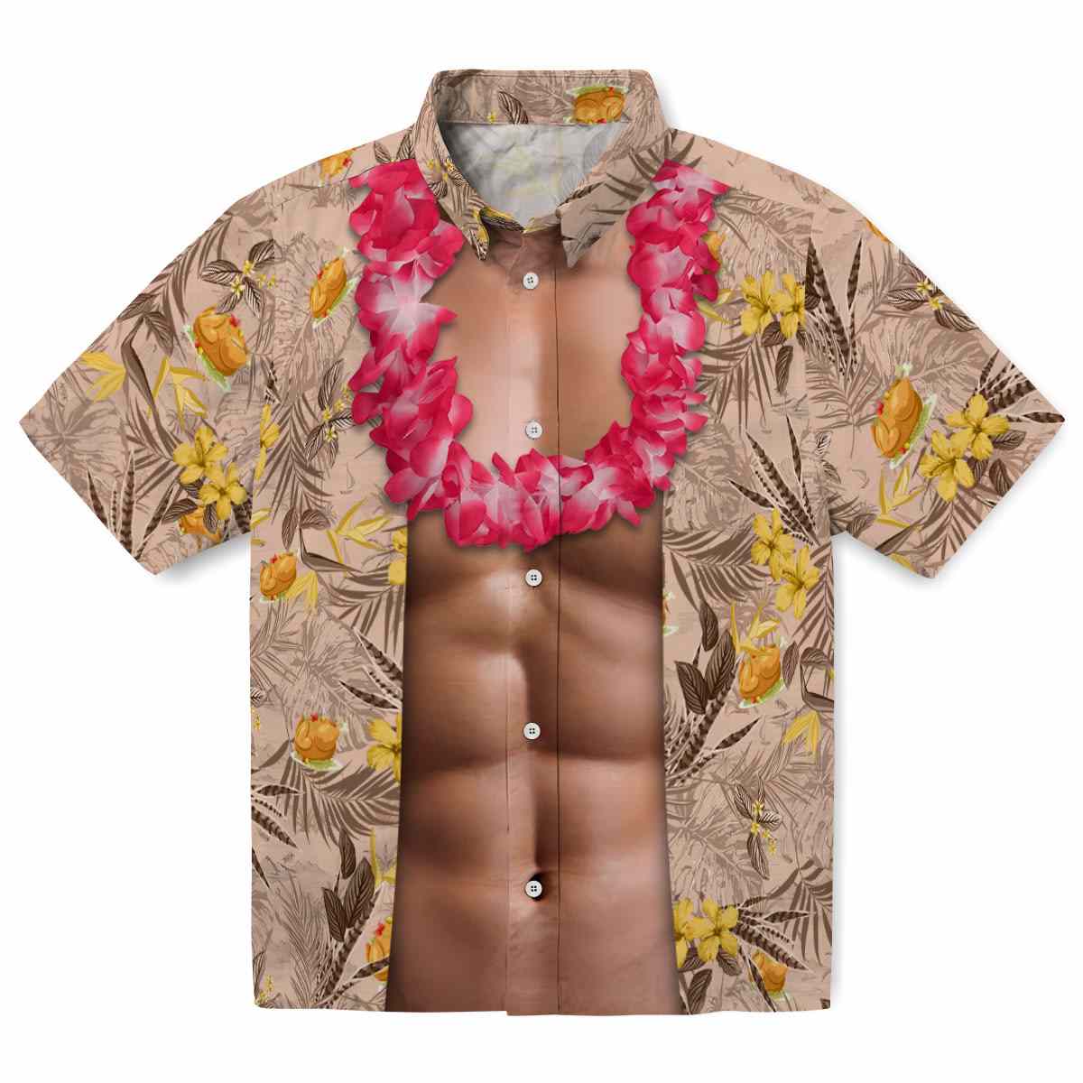 Thanksgiving Chest Illusion Hawaiian Shirt Best selling