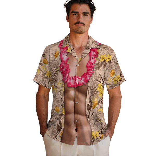 Thanksgiving Chest Illusion Hawaiian Shirt High quality