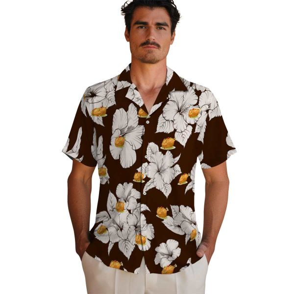 Thanksgiving Hibiscus Blooms Hawaiian Shirt High quality