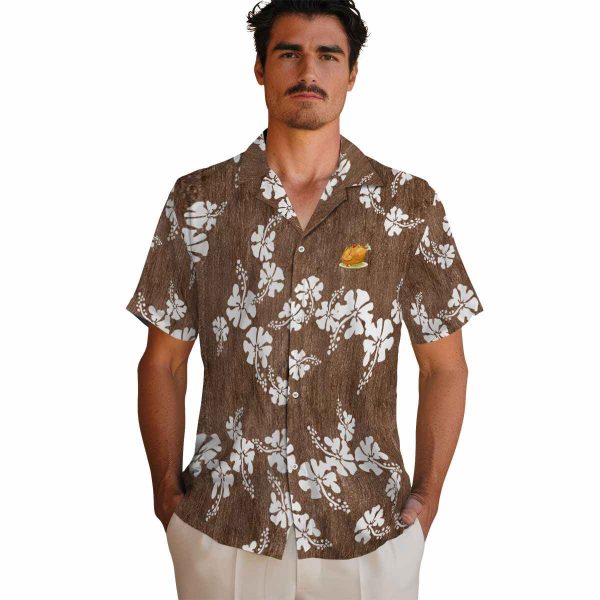 Thanksgiving Hibiscus Clusters Hawaiian Shirt High quality