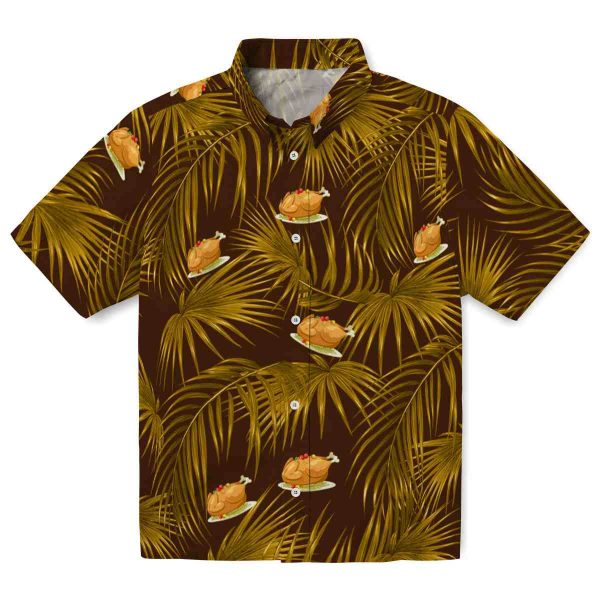 Thanksgiving Leafy Palms Hawaiian Shirt Best selling