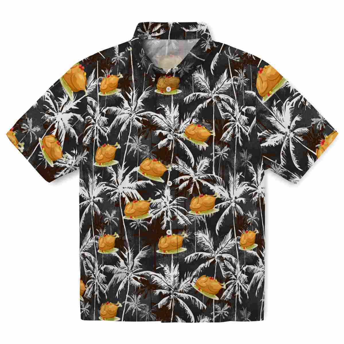 Thanksgiving Palm Pattern Hawaiian Shirt Best selling