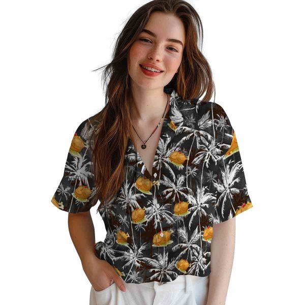 Thanksgiving Palm Pattern Hawaiian Shirt Trendy