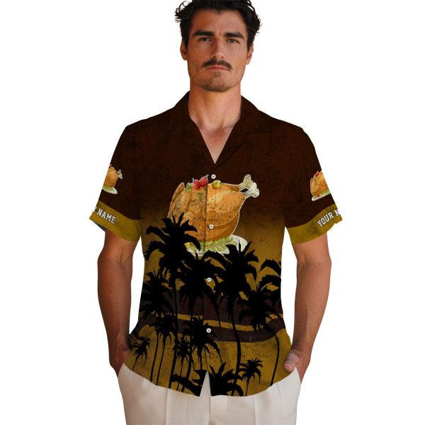 Thanksgiving Sunset Pattern Hawaiian Shirt High quality