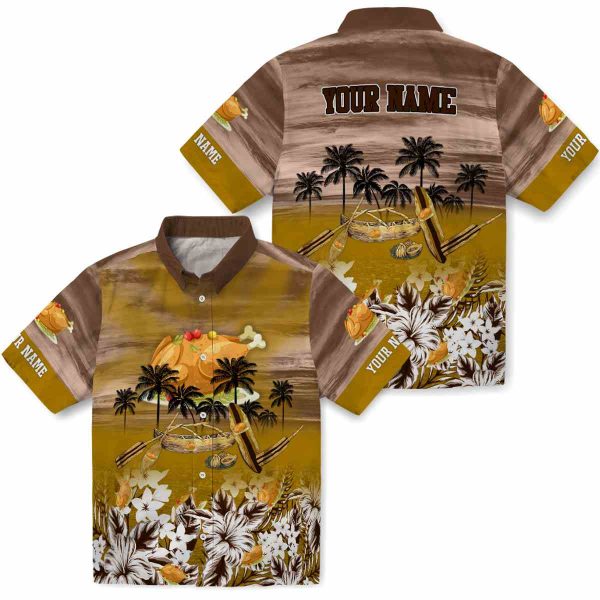 Thanksgiving Tropical Canoe Hawaiian Shirt Latest Model