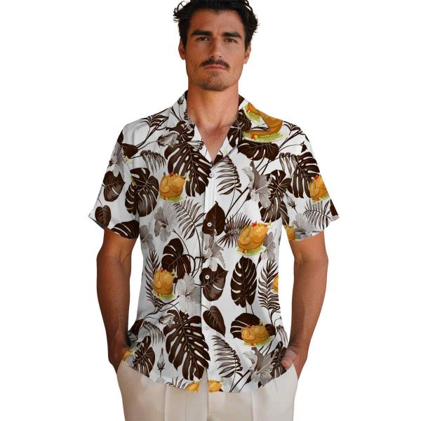 Thanksgiving Tropical Plants Hawaiian Shirt High quality