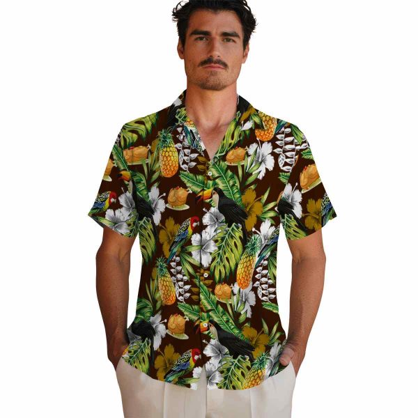 Thanksgiving Tropical Toucan Hawaiian Shirt High quality