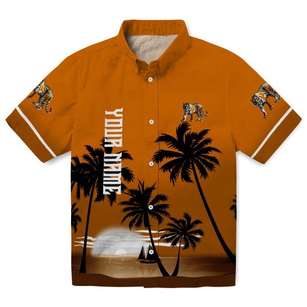 Tiger Beach Sunset Hawaiian Shirt Best selling