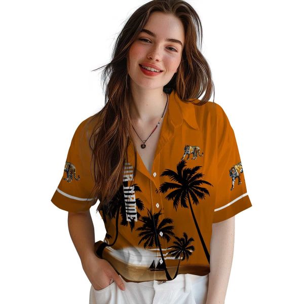 Tiger Beach Sunset Hawaiian Shirt Trendy