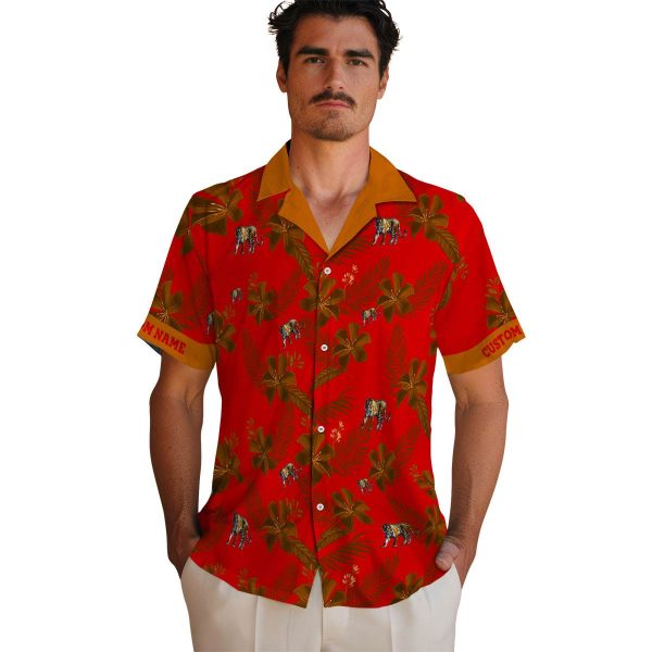 Tiger Botanical Print Hawaiian Shirt High quality