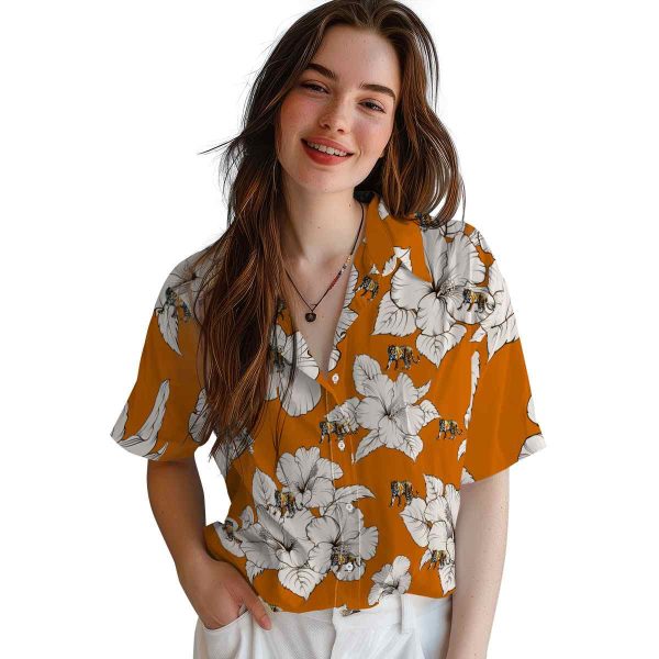 Tiger Hibiscus Blooms Hawaiian Shirt Trendy