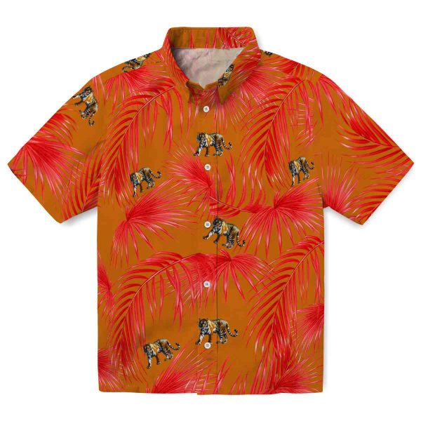 Tiger Leafy Palms Hawaiian Shirt Best selling