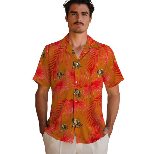 Tiger Leafy Palms Hawaiian Shirt High quality