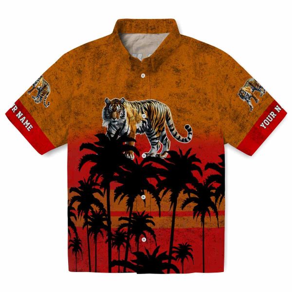 Tiger Sunset Pattern Hawaiian Shirt Best selling