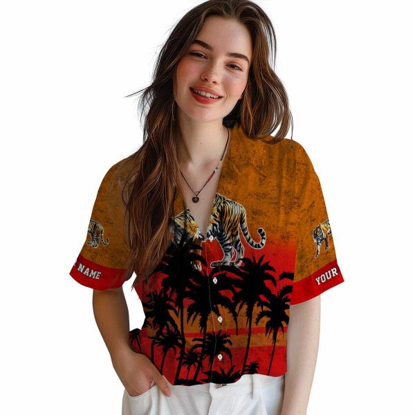 Tiger Sunset Pattern Hawaiian Shirt Trendy